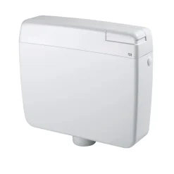 Cassetta WC di scarico Smart pulsante ad angolo Start&Stop bianco