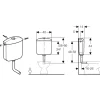 Cassetta WC Geberit AP117 doppio tasto bianco