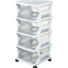 Cassettiera 4 cassetti Bama 36x40x80 cm bianco