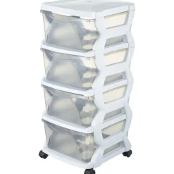 Cassettiera 4 cassetti Bama 36x40x80 cm bianco