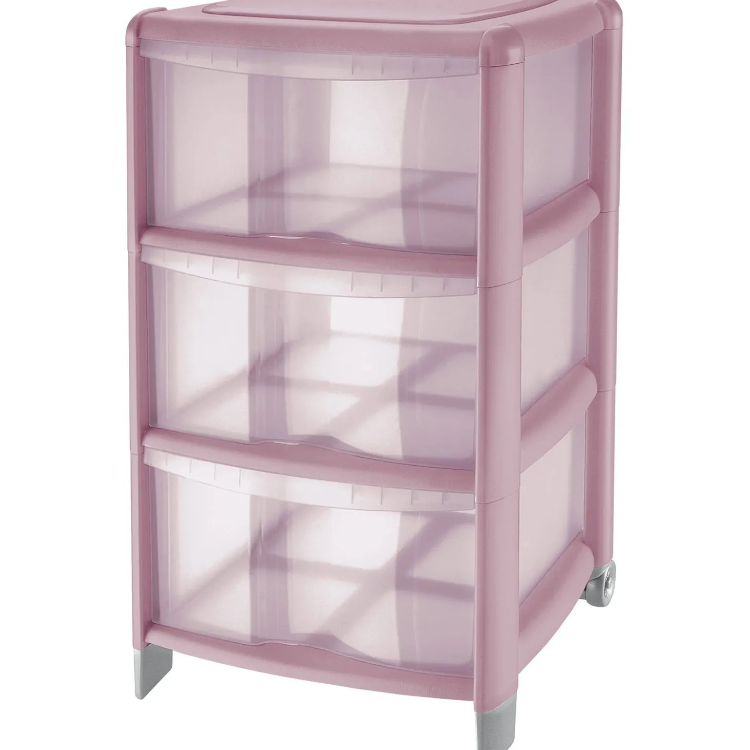 Cassettiera Tontarelli Bambù 3 cassetti alti 39,5x38,5x67 cm