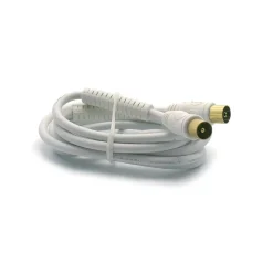 Cavetto TV alta definizione maschio-femmina 3 m bianco