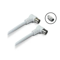 Cavetto TV spine 90° con adattatore 2 m