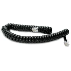 Cavo cornetta telefono RJ10 4p/2C a spirale 2 m nero