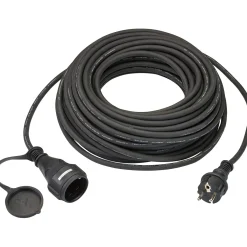 Cavo di prolunga H05RR-F 3G1,5 25 m Nero