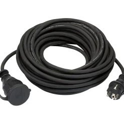 Cavo di prolunga H05RR-F 3G1,5 15 m Nero