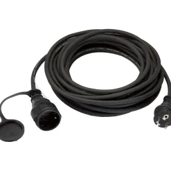 Cavo di prolunga H05RR-F 3G1,5 10 m Nero