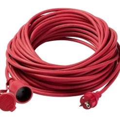 Cavo di prolunga H05RR-F 3G1,5 25 m rosso