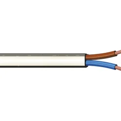 Cavo H03VVH2-F 2x0,75 mm² 10 m bianco