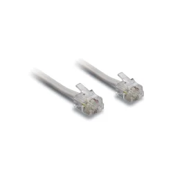 Cavo telefono piatto RJ11 6p/4C 5 m bianco