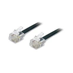 Cavo telefono piatto RJ11 6p/4C 3 m nero