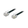 Cavo telefono piatto RJ11 6p/4C 10 m nero