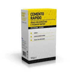 Cemento Rapido per interno ed esterno grigio 1 kg
