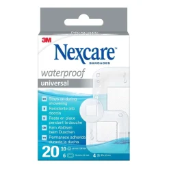 Cerotti Nexcare™ 3M Universal Waterproof Plasters 20 pz assortiti