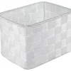 Cestino organizer Tex multiuso bianco