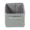 Cestino portaoggetti Lilou grigio 23x15x12 cm