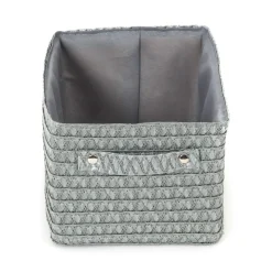 Cestino portaoggetti Lilou grigio 23x15x12 cm