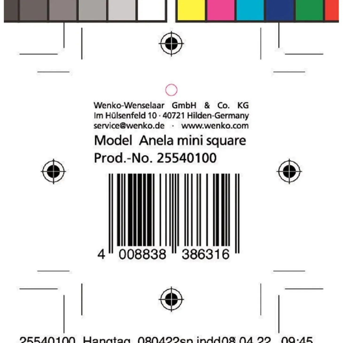 Cestino da bagno Anela in velluto beige