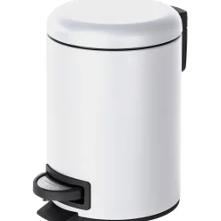 Cestino da bagno Wenko leman in metallo 3 l bianco