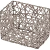 Cestino portaoggetti Wenko Curly 15x11x10,5 cm grigio talpa