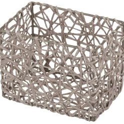 Cestino portaoggetti Wenko Curly 15x11x10,5 cm grigio talpa