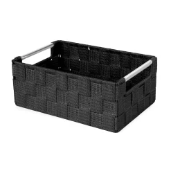 Cesto con maniglie in metallo Stan taglia S nero