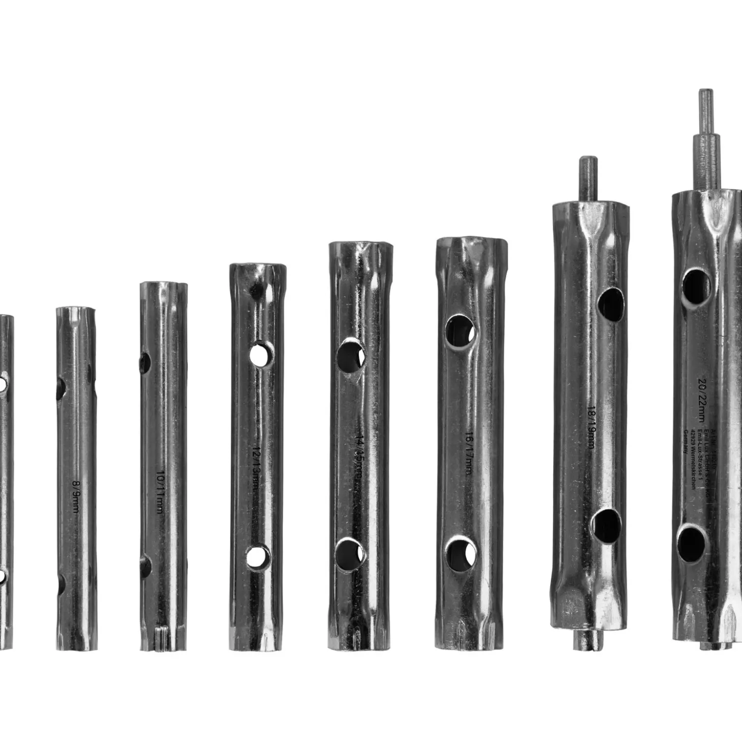Chiavi a tubo set 6 - 22 mm 10 pz