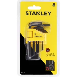 Chiavi esagonali maschio Stanley Set da 8 pezzi