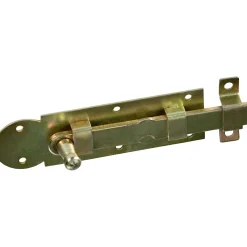 Chiavistello per finestra con manopola zincato 100x30 mm giallo