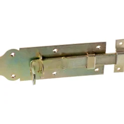 Chiavistello per porte zincato 180x65 mm giallo