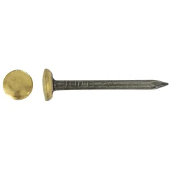 Chiodo acciaio testa bombata in ottone blu temperato 2x40 mm 12 pz