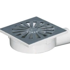 Chiusino con sifone in abs cromato