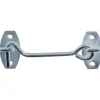 Chiusura a gancio antivento con staffa zincata 5,2x100 mm