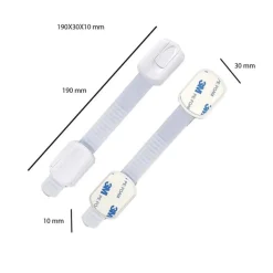 Chiusure felissibili regolabili per armadi e cassetti 19 cm 2 pz