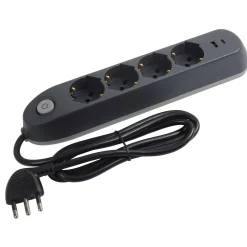 Ciabatta Multipresa elettrica BTICINO con interruttore e caricatore USB