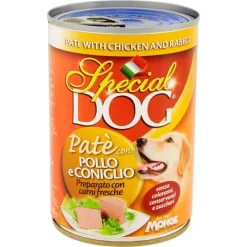Cibo umido per cani Monge Special Dog patè pollo e coniglio 400 gr