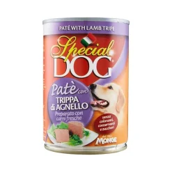 Cibo umido per cani Monge Special Dog trippa agnello e coniglio 400 gr
