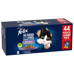 Cibo umido per gatti Felix Ghiottonerie in gelatina multipack 44x85 g