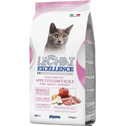 Cibo umido per gatti Lechat Excellence Appetito difficile maiale 1,5 kg