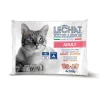 Cibo umido per gatti Monge Lechat Excellence Multipack manzo e salmone 4x100 g