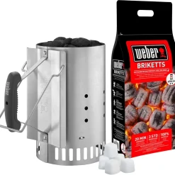 Ciminiera Weber set per barbecue carbonella Ø 47 cm