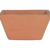 Ciotola quadrata in terracotta 35,5x21x18 cm