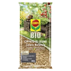 Cippato di legno color naturale Compo Bio 45 l
