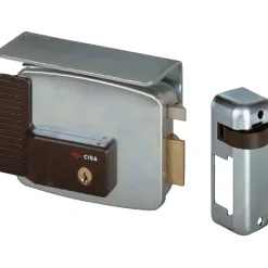 Cisa serratura elettrica ad applicare destra doppio cilindro fisso E50