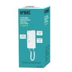 Citofono universale Mirò Urmet 9x 22x50 cm bianco