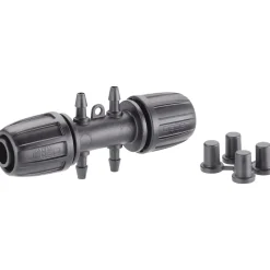 Claber raccordo Ø 1/2" (13-16 mm) 4 uscite 1/4" Block System