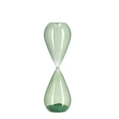 Clessidra Kronos in vetro H29 cm verde
