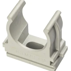 Clips fissatubo a scatto per tubi Ø 20 mm grigie 25 pz