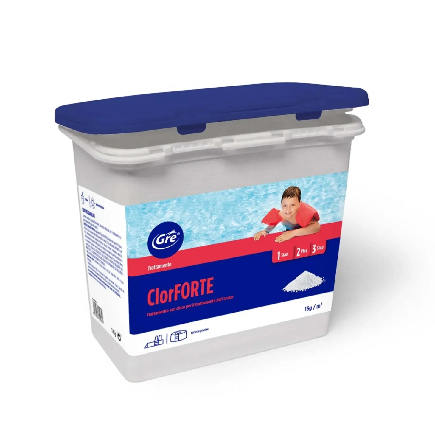 Cloro forte granulare 1 kg
