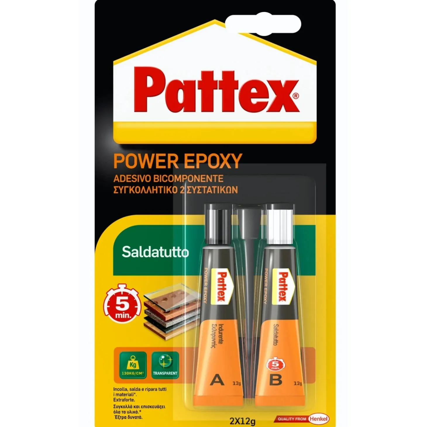 Colla bicomponente Pattex Saldatutto 24 g
